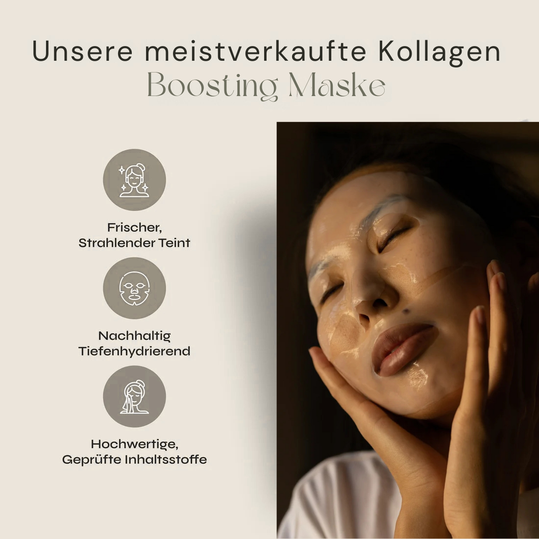 Kollagen Boost Maske | Glass Skin über Nacht