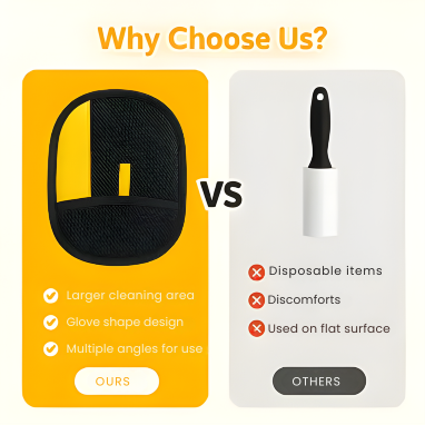 GroomiGlove™ |  Tierhaar Entfernungs Handschuh